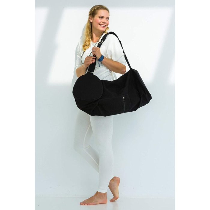 Сумка для йоги Yogistar Yogibag Basic з блискавкою, велика, бавовна, 80 см, біла