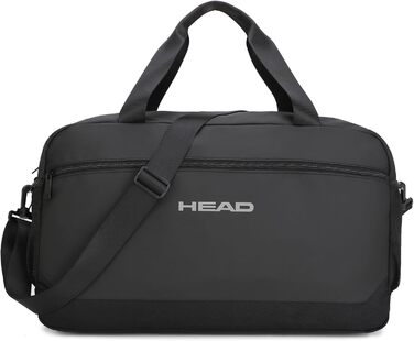 Водонепроникна спортивна сумка для подорожей HEAD, 40 л, велика сумка для фітнесу та бізнес-поїздок, чорна