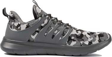 Спортивне взуття NewDenBer для чоловіків: кросівки, кеди, бігові, легкі, камуфляж сірий (42 EU)