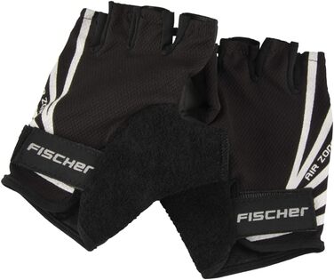 Велосипедні рукавички Fischer для дорослих, спортивні, чорні, знімаються легко, з підкладкою, придатні для прання