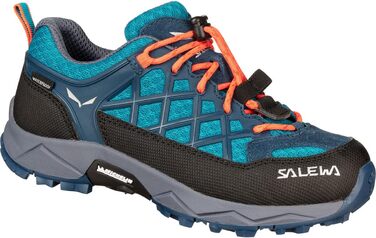 Дитячі трекінгові черевики SALEWA Jr Wildfire Waterproof, унісекс, 32 EU, Caneel Bay Fluo Coral