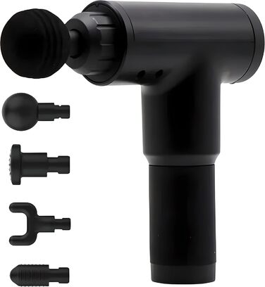 Масажер для м'язів Retoo: 4 насадки, 6 швидкостей, акумулятор 1200 mAh