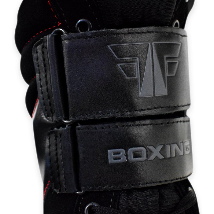 Боксерські черевики FOX-FIGHT Extreme з натуральної шкіри, професійні, чорні (41 EU)