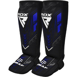 RDX Захист гомілки та стопи для кікбоксингу, муай-тай та MMA, універсальний шкіряний шингард для чоловіків і жінок, поліпшений захист для єдиноборств та спарингів