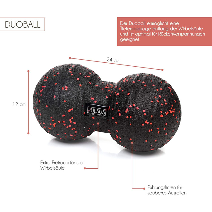 Набір для фасцій: м'язовий ролер, дуобілл, ролер для фасцій та лакрос-м'яч для тренування м'язів та зняття болю