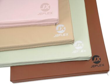 Jeflex м'який гімнастичний мат 100x70x8 см, складаний, для спорту, йоги, дитячої кімнати, зроблено в Німеччині