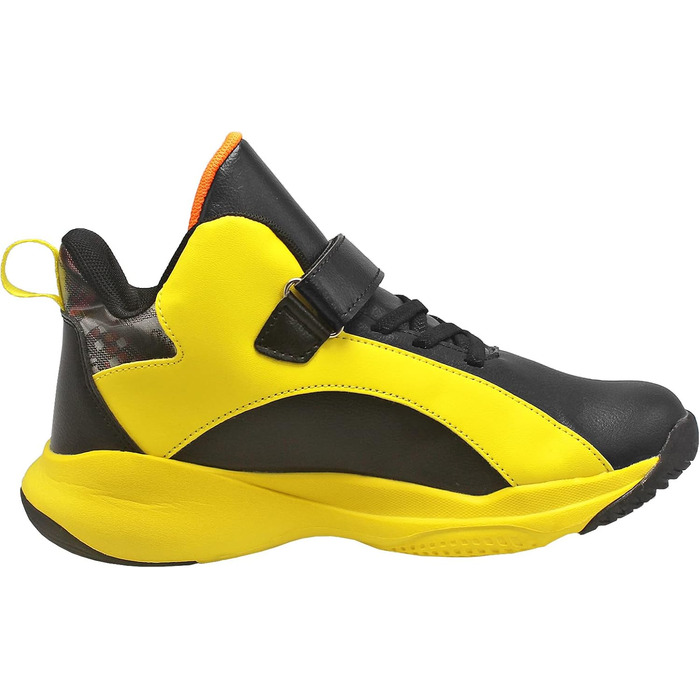 Дитячі кросівки для хлопчиків, спортивні, на липучці, розмір 30-40, 32 EU, чорно-жовті