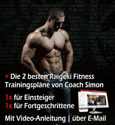 Пояс для підтягувань і силових вправ Raigeki Fitness з металевим ланцюгом 106 см, для бодібілдингу, кросфіту, турніка, чоловіків і жінок (+ тренувальні плани)