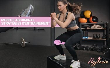 Гімнастичний тренажер Hyptonix для стегон та сідниць з еластичними гумками та сумкою – фітнес аксесуар для жінок, після пологів та реабілітації промежини, фіолетовий