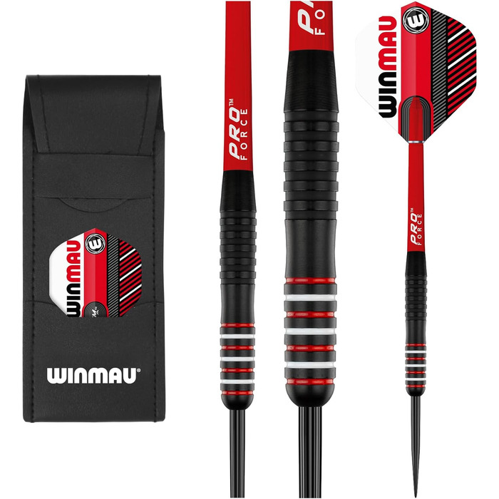 WINMAU Rookie набір латунних дротиків з крилами, стрижнями та ексклюзивною брошурою, синій, червоний, зелений
