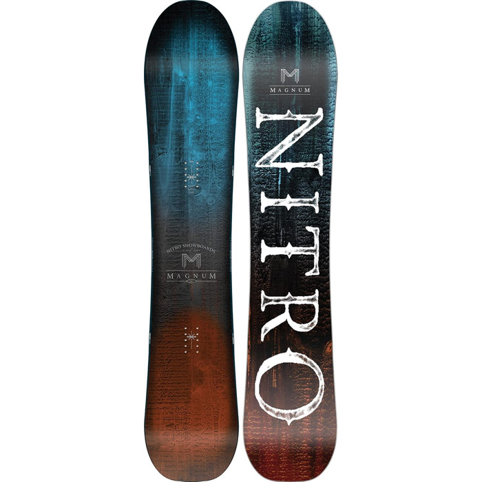 Сноуборд Nitro Magnum Wide 163 см для великих розмірів взуття, фрірайд-фрістайл, мультиколор
