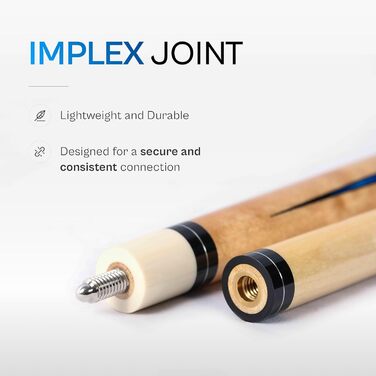 Більярдний кий Pearson Cues League Series 2-х частинний, синій, 20 oz з обмоткою Cool PZ