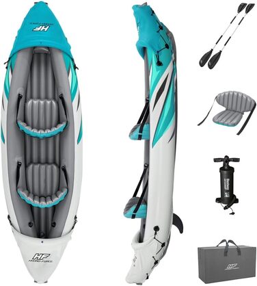 Надувний каяк Bestway Hydro-Force Rapid Elite X2 312×98×44 см, комплект