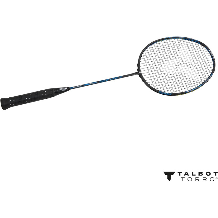 Бадмінтонна ракетка Talbot Torro Isoforce 5051 Tato Dura Ultra Carbon4 для максимальної точності удару, Mega Power Zone