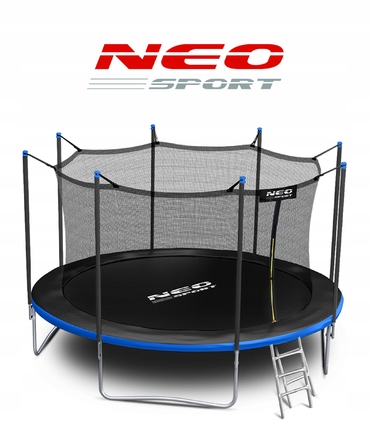 Садовий батут Neo-Sport 15ft/465см із внутрішньою сіткою та драбиною