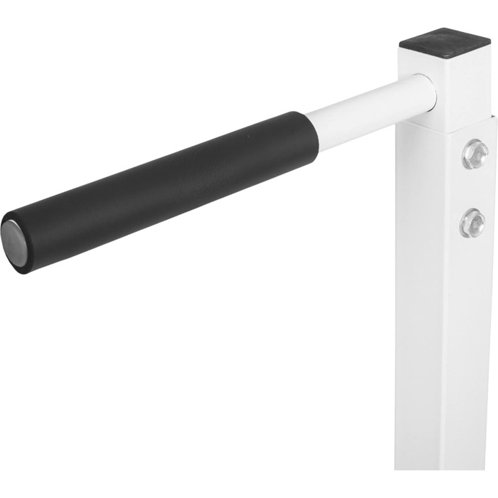 Станція для віджимань GORILLA SPORTS®, 98x65x125 см, до 150 кг, сталевий турнік, м'які ручки, чорна або біла, для фітнесу, паралети, бруси