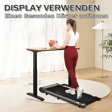 Walking Pad HBTower: Складаний біговий доріжки 2-в-1 для дому та офісу з LED дисплеєм та пультом керування