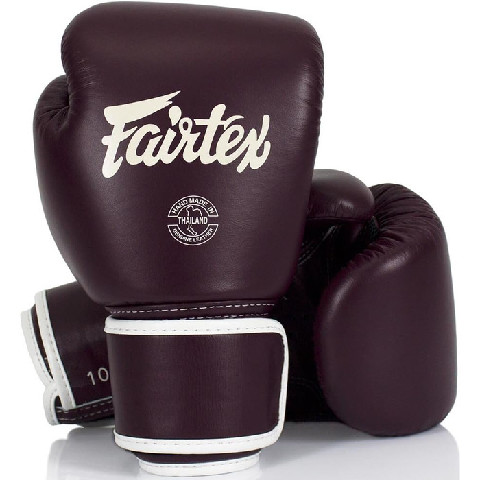 Боксерські рукавички Fairtex BGV16, шкіра, бордові, для боксу та муай тай