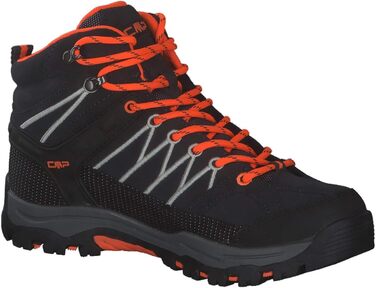 Дитячі трекінгові черевики CMP Rigel Mid Antracite-Flash Orange, розмір 40
