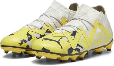 Дитячі футбольні бутси PUMA Future Match Fg/Ag Jr - для гри на природному та штучному покритті (36 EU, кольори Sedate Gray, Asphalt Yellow, Blaze)