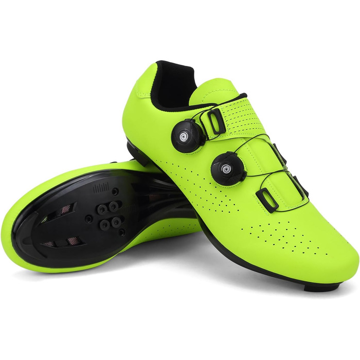 Велотуфлі чоловічі MTB, шосейні, для маунтбайку та шосе, дихаючі, SPD/SPD-SL, 43 EU, зелені