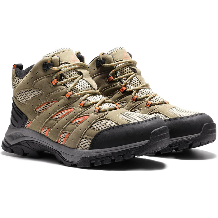 Жіночі трекінгові черевики NORTIV 8 (42 EU, широка колодка, коричнево-помаранчевий матовий)