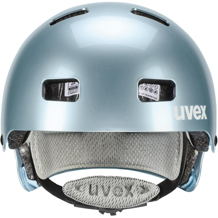 Дитячий велосипедний шолом Uvex Kid 3, білий, розмір 55-58 см, індивідуальне регулювання, посилена вентиляція
