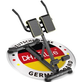 DH FitLife 5в1: тренажер для спини та пресу | Гімнастична лава для гіпер-екстензій | Складана лава для пресу та жиму штанги (до 150 кг)