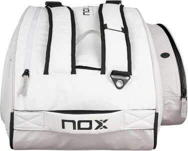 Сумка для падел Nox ML10 Team Bpml10tewhgr Біла - Професійна сумка для ракет та аксесуарів