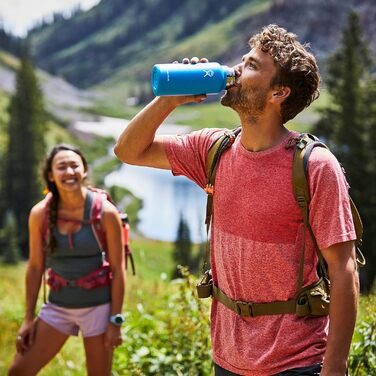 Термобутилка HYDRO FLASK 1180 мл із нержавіючої сталі, ізольована спортивна пляшка з герметичною кришкою Flex Cap, підходить для миття в посудомийці, чорна