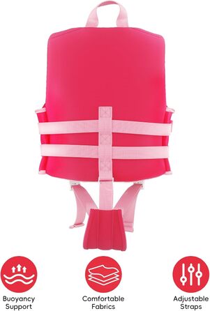 Дитячий рятувальний жилет Kinder Float Jacket рожевий, 19-30 кг, 3-6 років