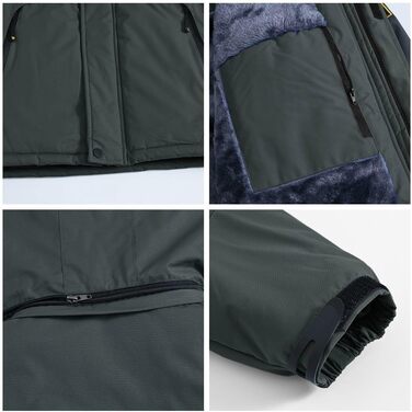 Чоловіча куртка YSENTO: зимова, софтшеллова, водонепроникна, тепла, з капюшоном, сіра