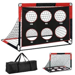 Дитячі ворота для футболу з 6 цілями, 150 x 120 x 120 см, портативні та міцні, для школи, саду, парку