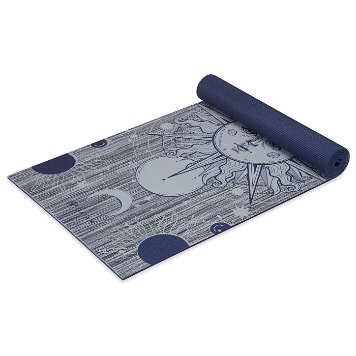 Килимок для йоги Gaiam Premium 6 мм, двосторонній, антиковзкий, для йоги, пілатесу та вправ (173x61x6 мм) – Ефірна краса
