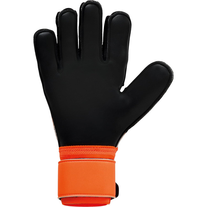 Воротарські рукавички Uhlsport Soft Resist+ для юніорів, унісекс, розмір 9, флуо-оранжеві/чорні/білі, для футболу