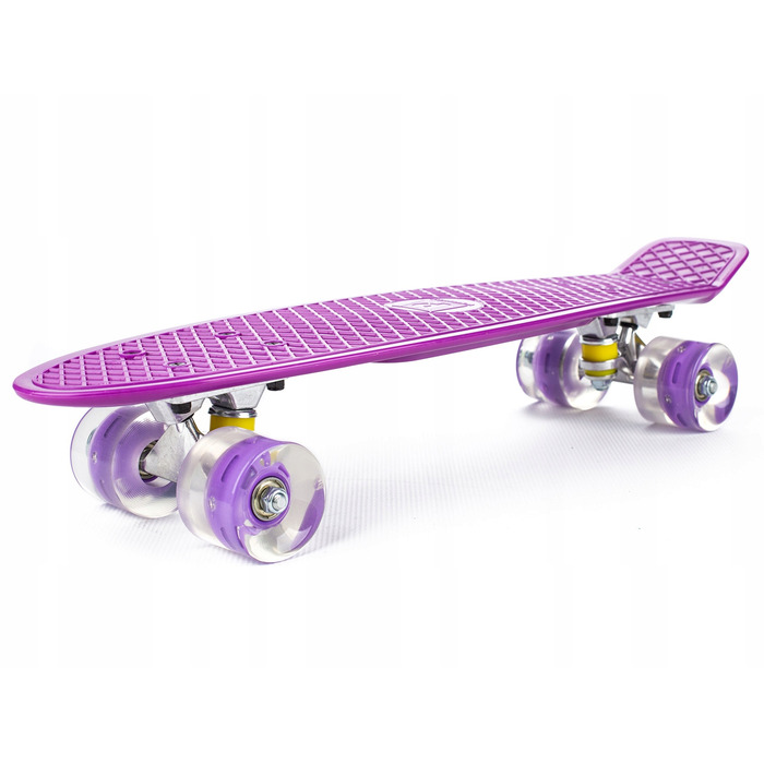 Скейтборд Aurora Classic (56 см x 14,5 см, 60 мм), багатоколірний, з LED-підсвіткою