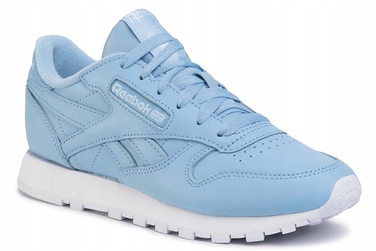 Жіночі шкіряні кросівки Reebok Classic Leather CL LTHR, сині, розмір 35,5