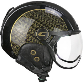 Шолом гірськолижний CGM EBI Unisex, чорний з перламутровим ефектом золото, розмір M (57-58 см)