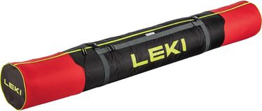 Лижні палиці LEKI Cross Country Ski, яскраво-червоні/чорні/неоново-жовті, для бігових лиж