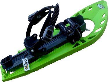 Снігоступи MORPHO Supertrimmy Light для дорослих, з подвійною застібкою на щиколотці, без устілки, тип сноуборд, розмір S, зелено-сірі