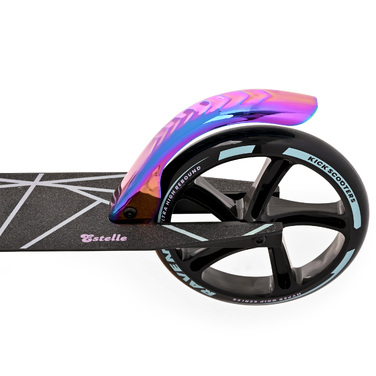 Складаний самокат RAVEN Estelle PRO Black Neo Chrome, амортизатор 200 мм