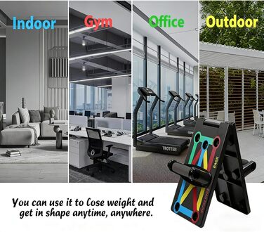 Багатофункціональний тренажер для віджимань 12-в-1 Push Up Board, складаний дошка для тренування м'язів верхньої частини тіла та спалення жиру