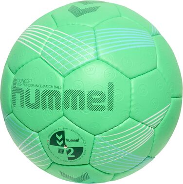 Гандбольний м'яч hummel Concept Hb для дорослих, розмір 2, зелений/синій/білий