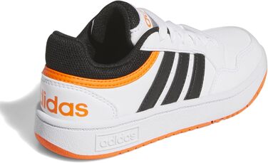 Кросівки Adidas Hoops 3.0 K - Unisex, 38 EU, Cloud White/Core Black/Impact Orange
