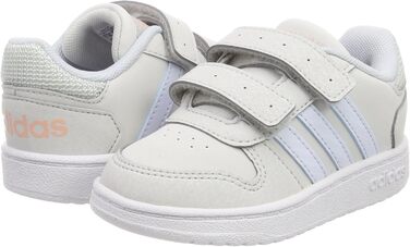 Кросівки баскетбольні adidas Hoops 2.0 CMF C для дітей, сірі та зелені, 27 EU