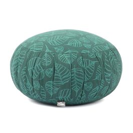 Подушка для медитації ZAFU Bodhi Maharaja Collection 34 см, зелена | Подушка для йоги з бавовняним чохлом та органічною начинкою