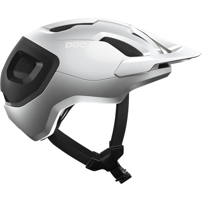Велосипедний шолом POC Axion Race MIPS для трейлу, захист MIPS Integra, розмір XS (48-52 см), чорний/сріблястий матовий