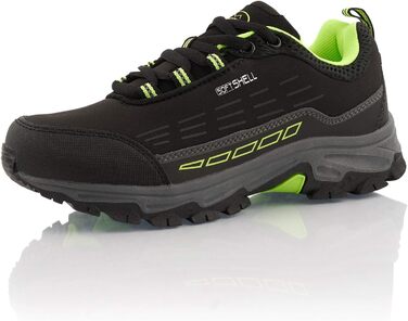 Черевики для трекінгу жіночі та чоловічі, водонепроникні, чорно-зелені, 37 EU