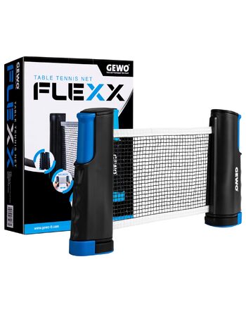 Мережа для настільного тенісу GEWO FleXX - розсувна, з антиковзними зажимами (до 2м, товщина плити до 5см, висота 15.25см)