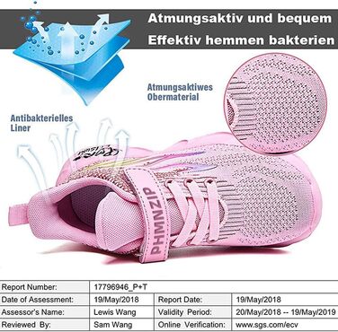 Дитячі кросівки Kinder: спортивні, легкі, дихаючі, для бігу та занять спортом (28 EU, Cx6888 Рожевий)